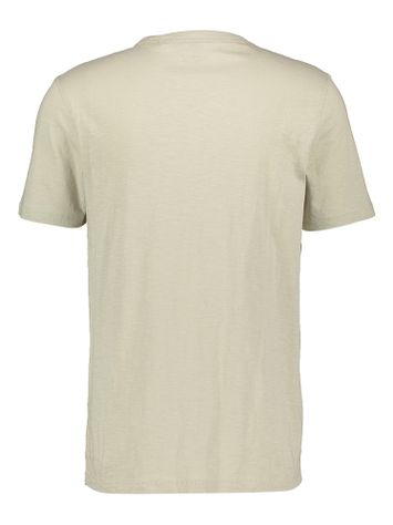 Beige t-shirt met merklogo Hugo Boss