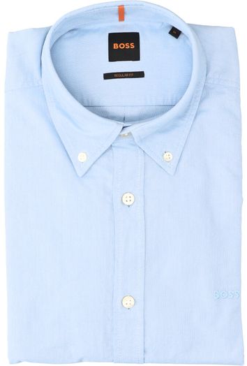 Open blue katoenen hemd( regular fit) met lange mouwen Hugo Boss