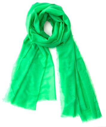Groene sjaal Les Cordes 