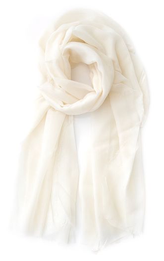 Witte sjaal Les Cordes 