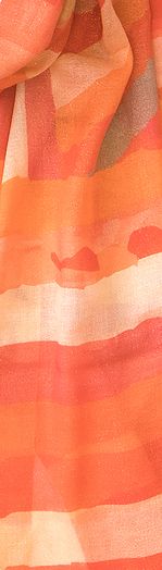 Oranje sjaal met glitters Les Cordes 