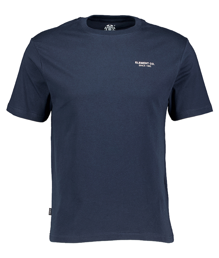 Donkerblauwe t-shirt met logo Element