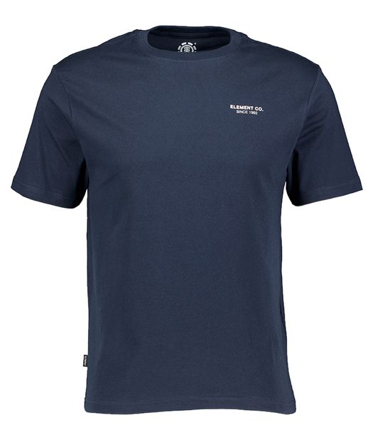 Donkerblauwe t-shirt met logo Element