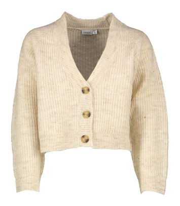 Beige kleurige cardigan Name It
