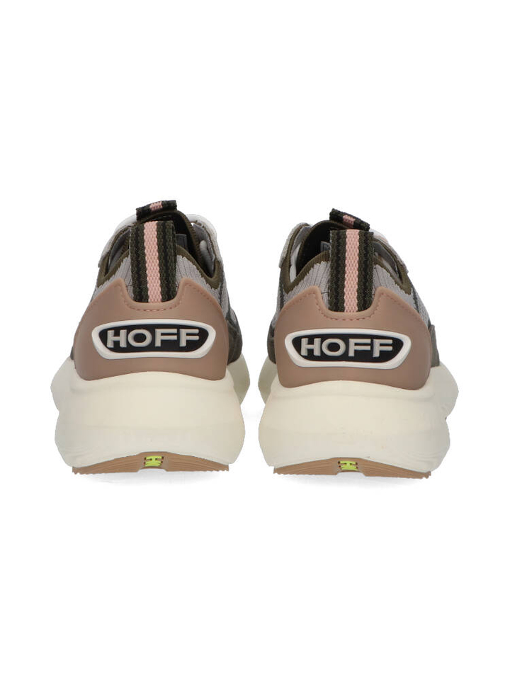 Kaki en grijze lage sneakers Traveler Hoff
