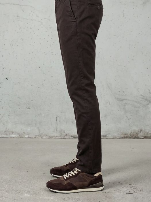 Donkerbruine lage sneakers Munich Hoff