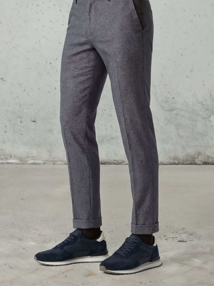 Donkerblauwe lage sneakers Monterry Hoff