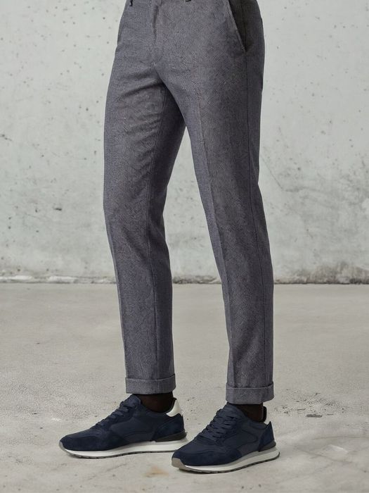 Donkerblauwe lage sneakers Monterry Hoff