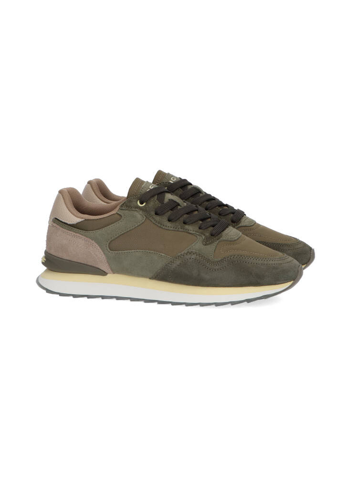 Kaki groene lage sneakers Buenos Aires Hoff