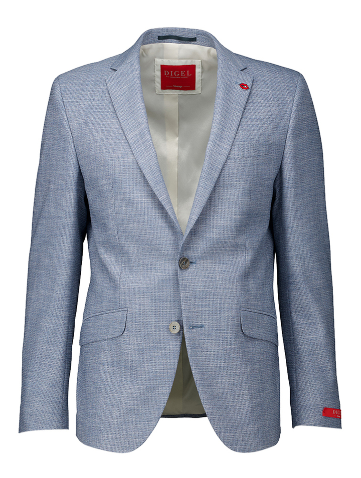 Lichtblauwe blazer slim fit Digel