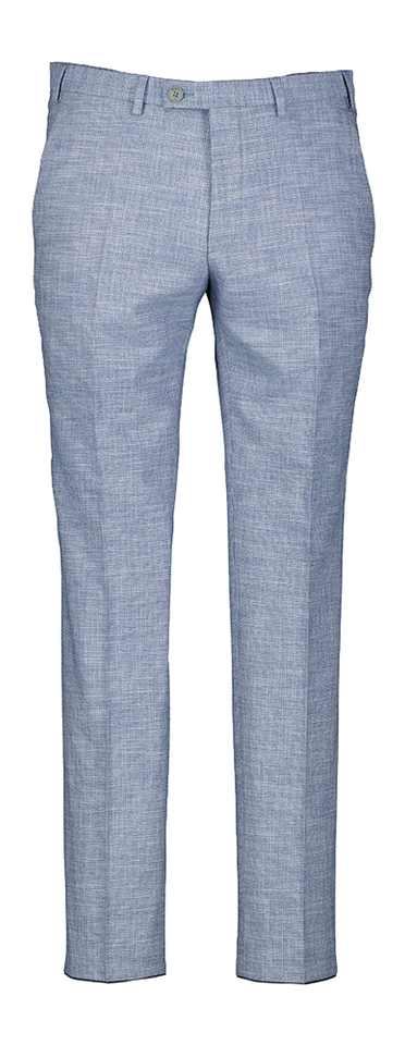 Blauwe slim fit chino Franco Digel