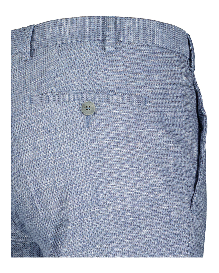 Blauwe slim fit chino Franco Digel