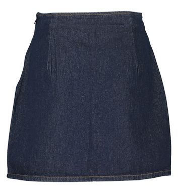 Donkerblauwe jeansrok met rits Yaslisana Y.A.S