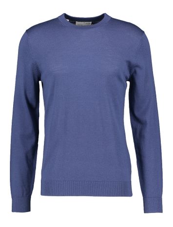 Blauwe trui in merino wol Selected 