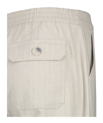 Zandkleureige geklede broek met zilveren glitterdraad Phocus Xandres