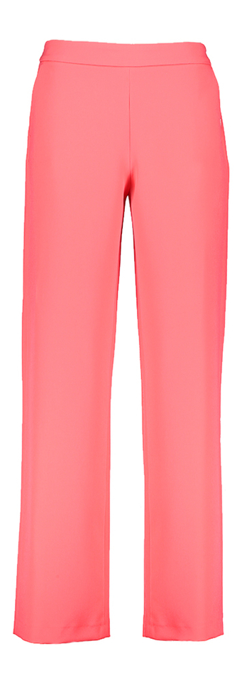 Fluo roze soepelvallende broek met elastiek Phocas Xandres