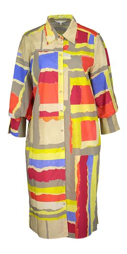 Multicolor katoenen lange jurk Keloise Xandres