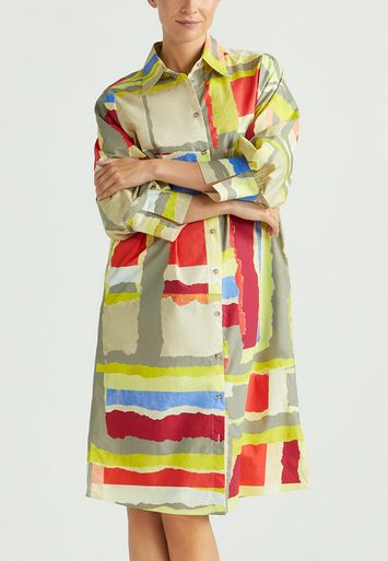 Multicolor katoenen lange jurk Keloise Xandres