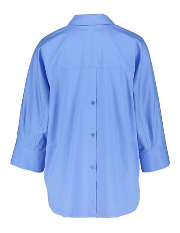 Blauwe oversized katoenen bloes Hatida Xandres 