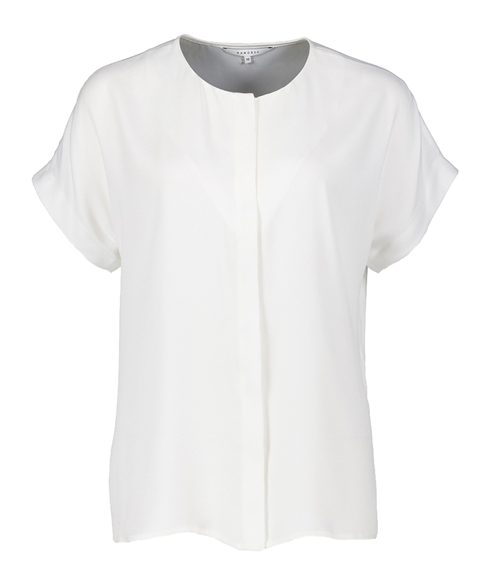 Witte bloes met knopen Hindi Xandres