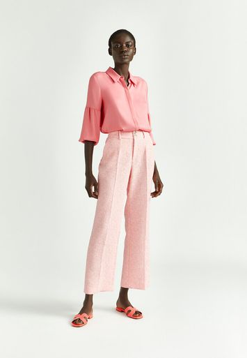 Roze bloes met detail op de mouw Hasna Xandres