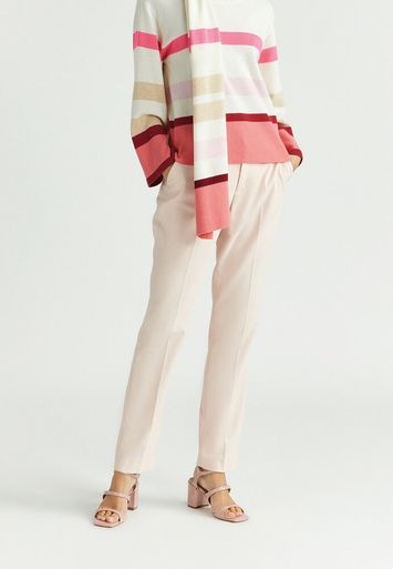 Roze broek met structuur Phanta Xandres