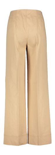 Camel kleurige wijde broek met bandplooi en hoge taille Portia Xandres