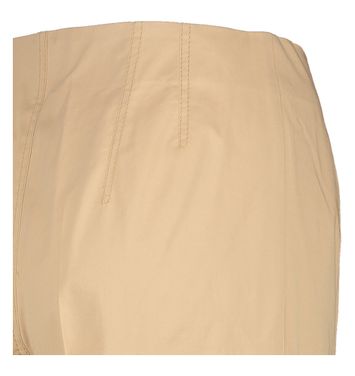 Camel kleurige wijde broek met bandplooi en hoge taille Portia Xandres