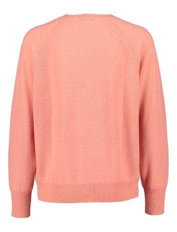 Roze trui met V hals in cashmere Kaimma Xandres