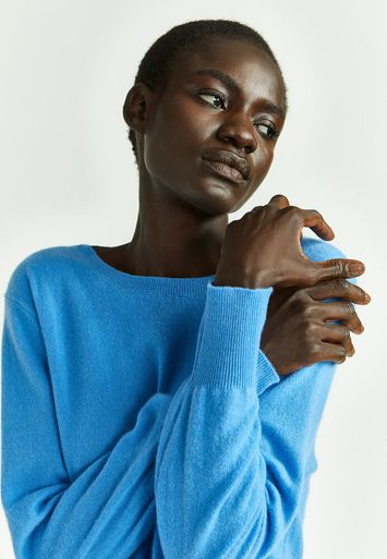Blauwe trui in cashmere Kumikko Xandres