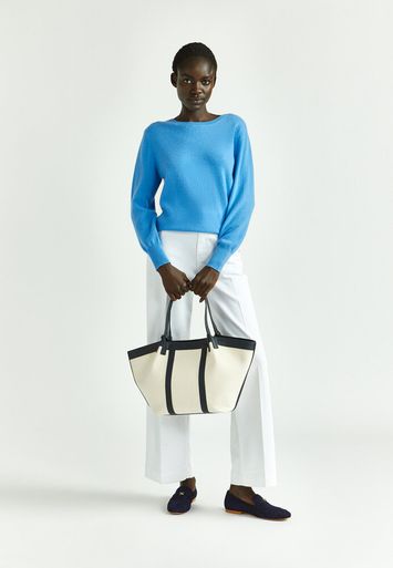 Blauwe trui in cashmere Kumikko Xandres