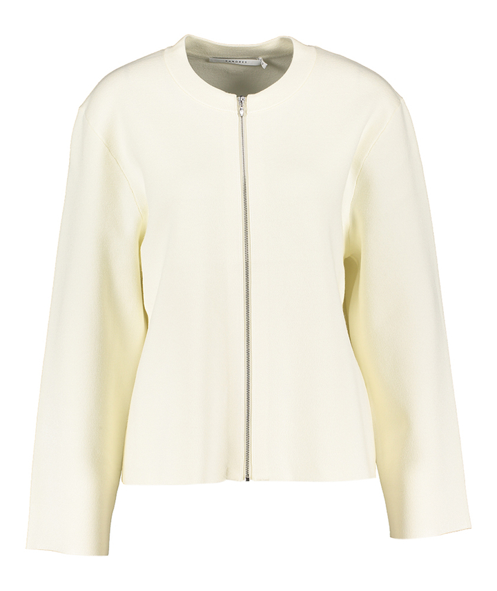 Witte gilet met rits Angello Xandres