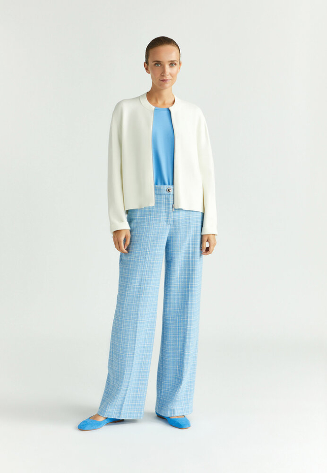 Witte gilet met rits Angello Xandres