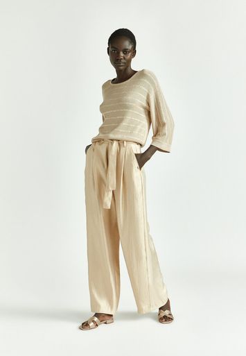 Beige gehaakte trui Aliene Xandres 