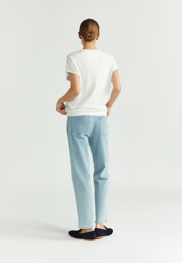 Witte t-shirt met overslag Fantatina Xandres