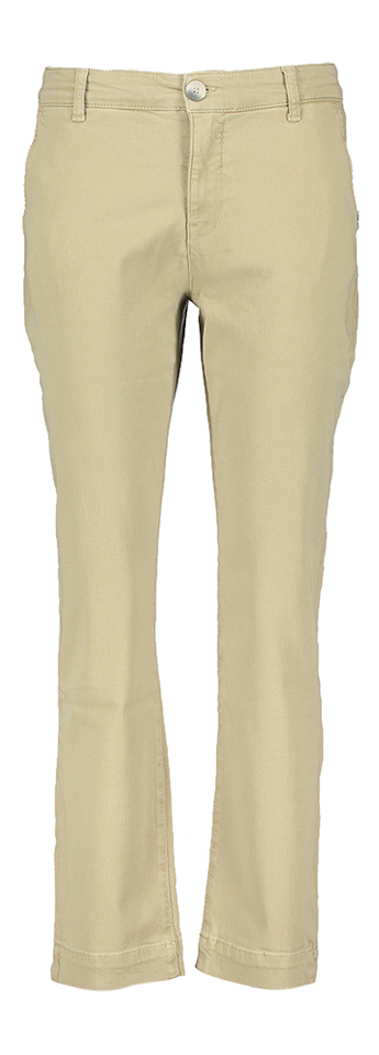 Taupe kleureige slim fit broek Xandres 