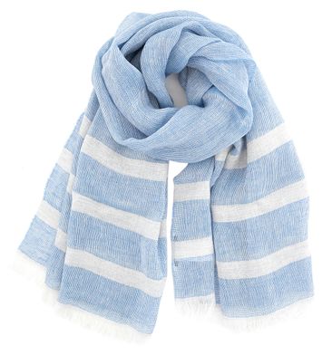 Blauwe sjaal met structuur Scarf Asai Xandres