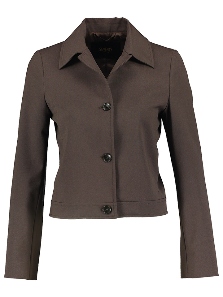 Bruine korte vest Seventy+