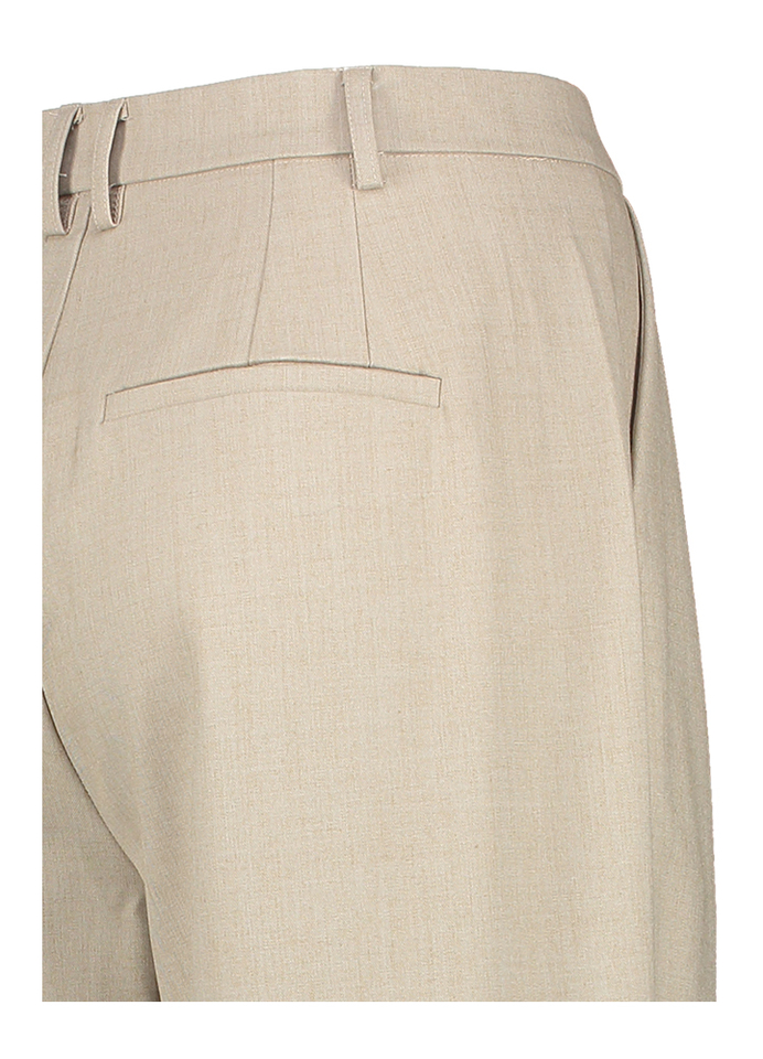 Beige broek met plooi Minky Neo Noir 