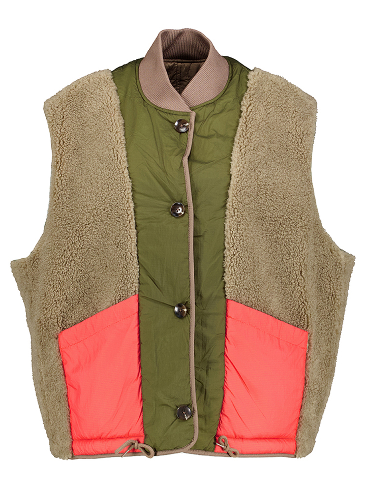 Omkeerbare oversized bodywarmer Hamilton Bellerose
