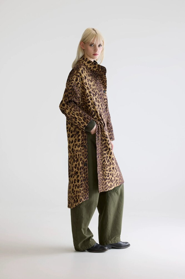 Oversized jas in luipaardprint Juttac Bellerose 