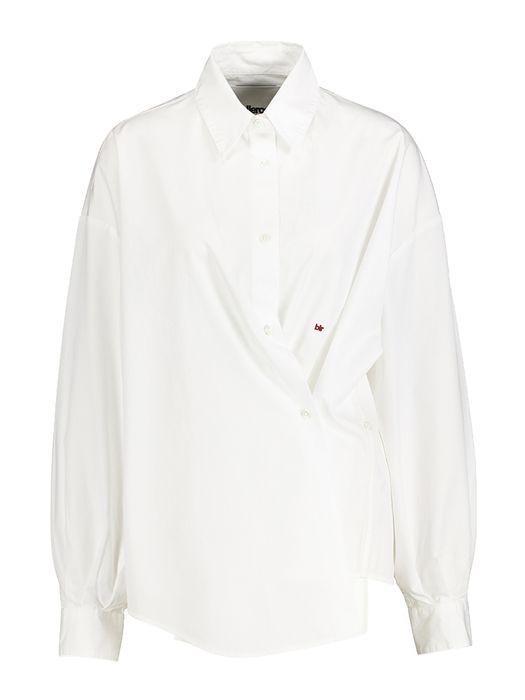 Wit oversized katoenen bloes Gillian Bellerose