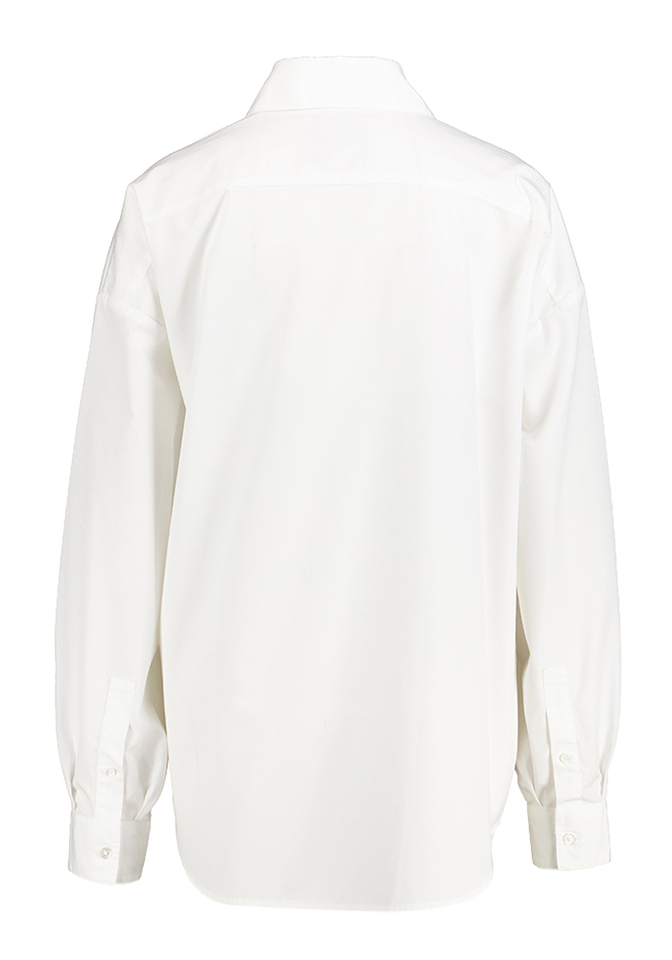 Wit oversized katoenen bloes Gillian Bellerose 