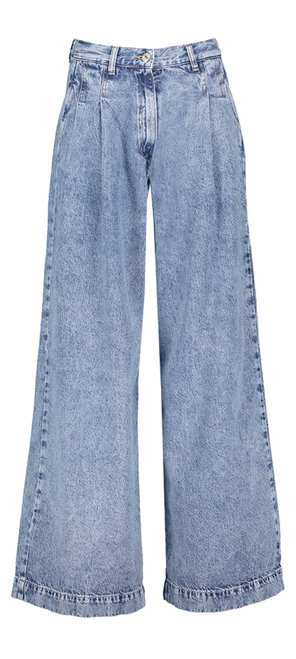 Blauwe wijde jeans Pops Bellerose 