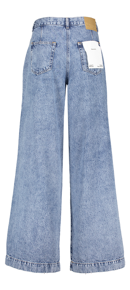 Blauwe wijde jeans Pops Bellerose 