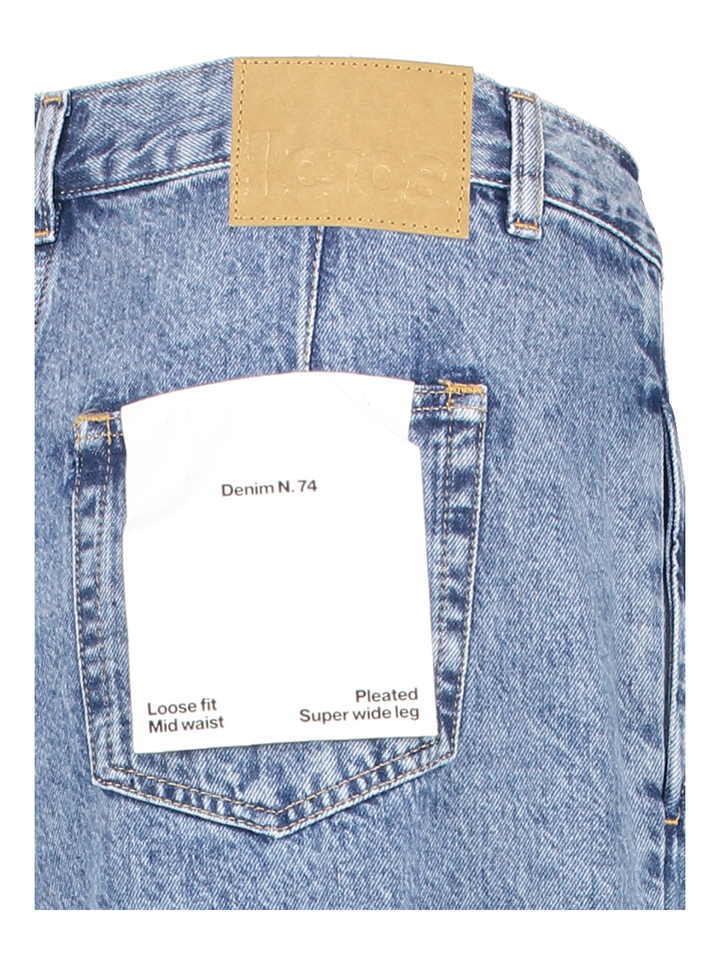 Blauwe wijde jeans Pops Bellerose 