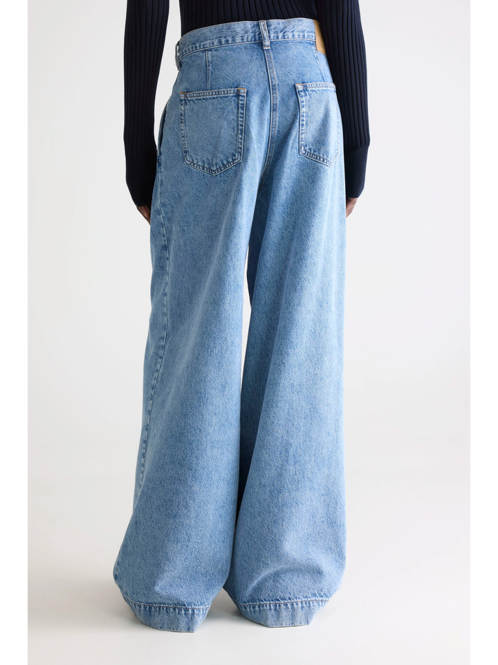 Blauwe wijde jeans Pops Bellerose 