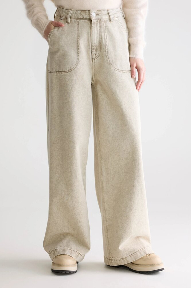 Beige wide leg jeans Petula Bellerose 