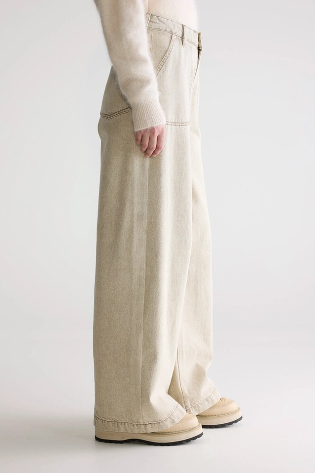 Beige wide leg jeans Petula Bellerose 