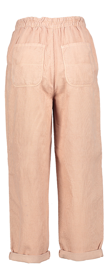 Roze lange broek met elastiek aan de achterkant relaxed fit Pasop Bellerose 